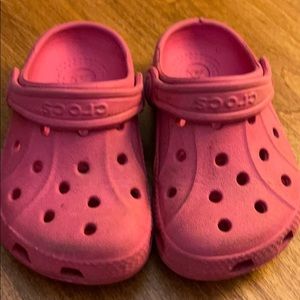 Kids crocs pink size 6/7